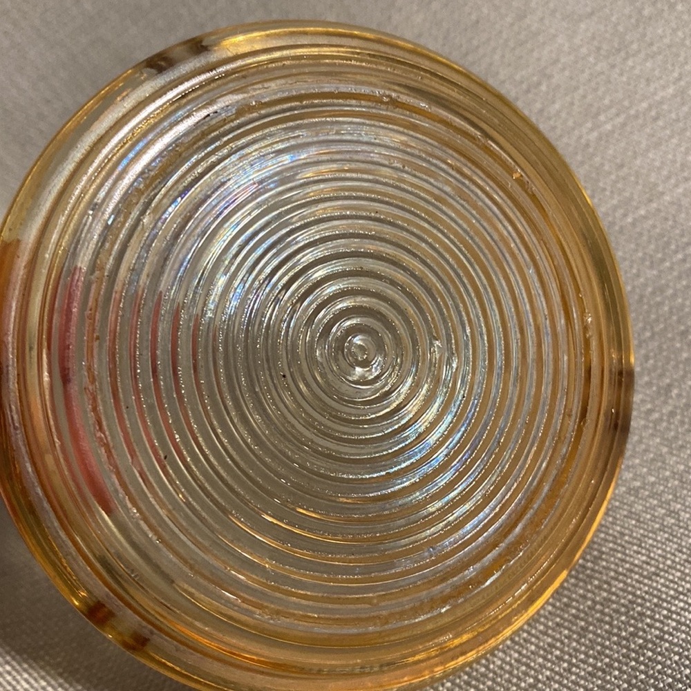 Carnival Glass Vintage Ashtray - Picture 3 of 4